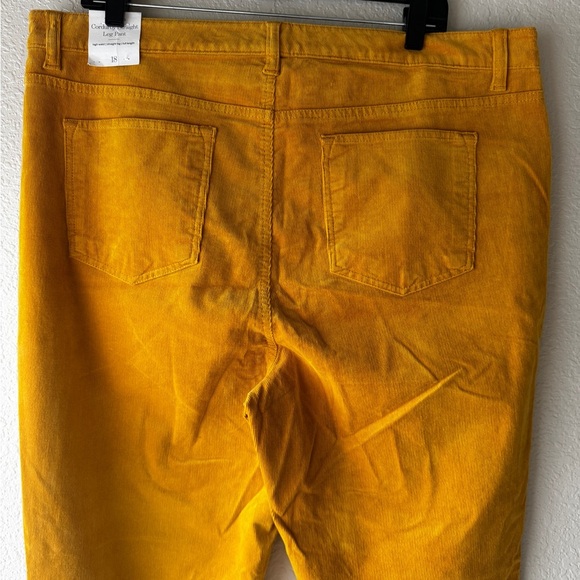Talbots STRETCH CORDUROY STRAIGHT LEG PANTS Size 18 - Picture 6 of 10